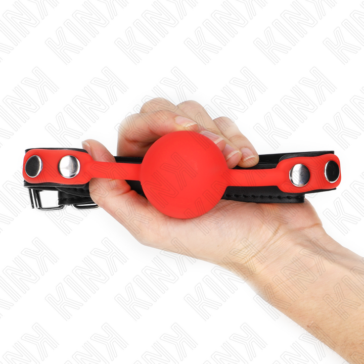 KINK - MORDAZA DE SILICONA ROJA DE 4 CM 60 x 2 CM
