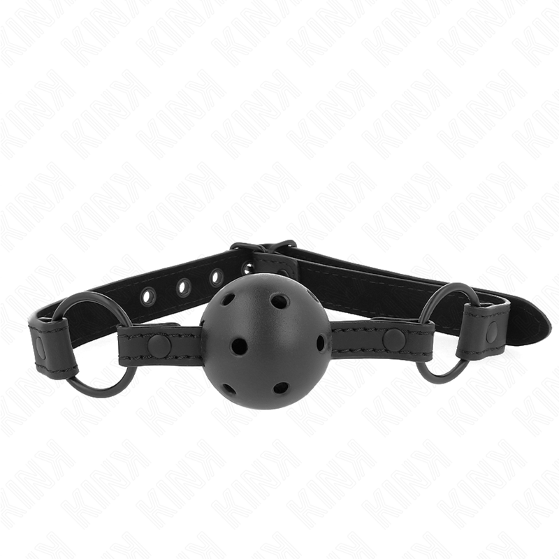 KINK - MORDAZA DE NEOPRENO DE 4,5 CM CON BOLA 63,5 X 2 CM AJUSTABLE 41 X 59 CM