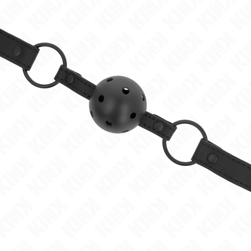 KINK - MORDAZA DE NEOPRENO DE 4,5 CM CON BOLA 63,5 X 2 CM AJUSTABLE 41 X 59 CM
