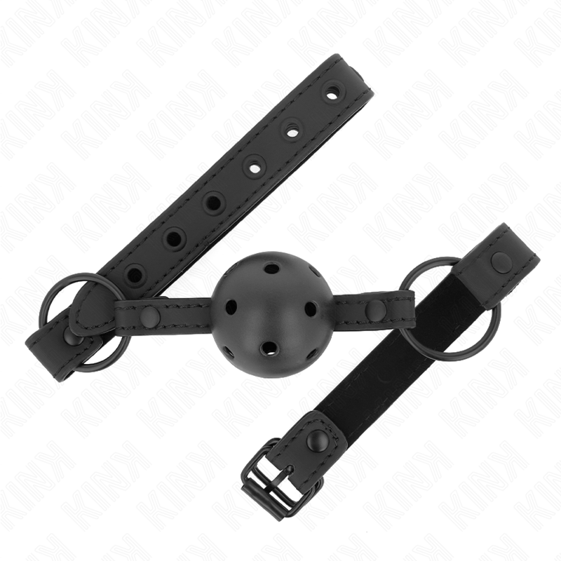 KINK - MORDAZA DE NEOPRENO DE 4,5 CM CON BOLA 63,5 X 2 CM AJUSTABLE 41 X 59 CM