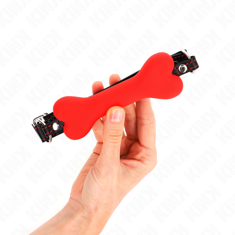 KINK - MORDAZA DE HUESO ROJO DE 12 CM 63 x 2 CM