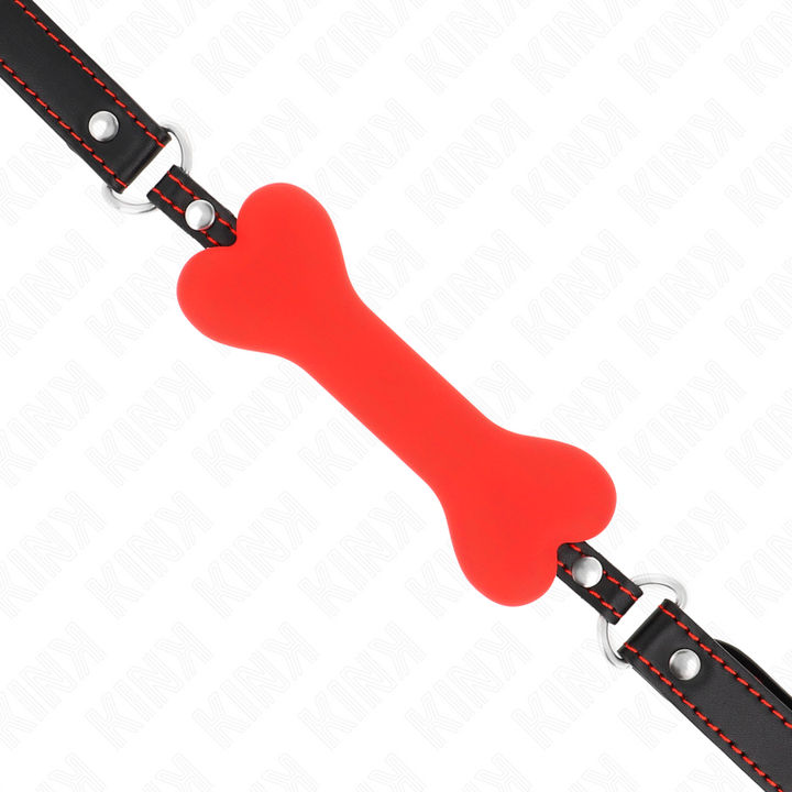KINK - MORDAZA DE HUESO ROJO DE 12 CM 63 x 2 CM