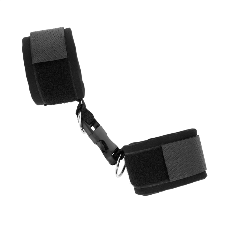 KINK - SUJECIÓN DE MUÑECAS DE NEOPRENO CON CIERRE DE GANCHO Y BUCLE, NEGRO, AJUSTABLE 22-34 CM