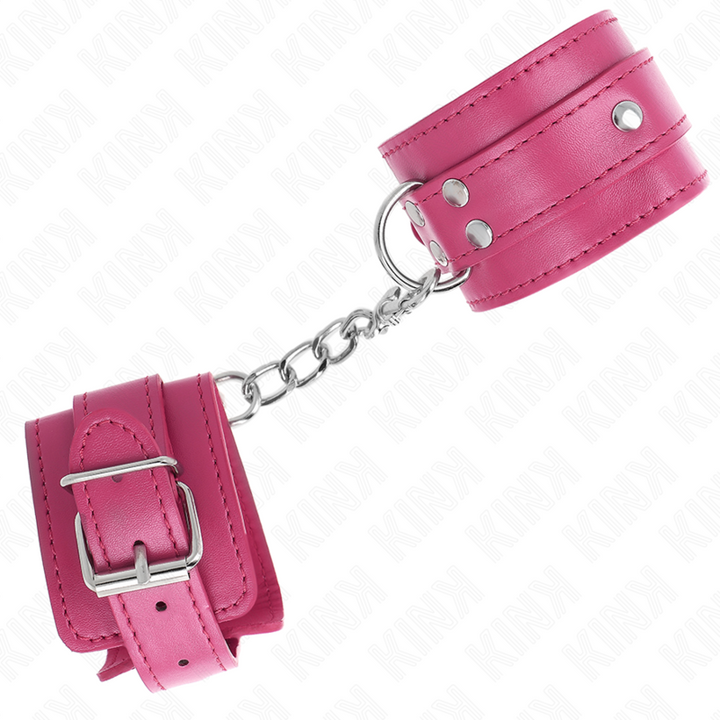 KINK - 3 ANILLOS DE MUÑECA AJUSTABLES CON ANILLA EN D ROSA 17.5-25 CM X 6 CM