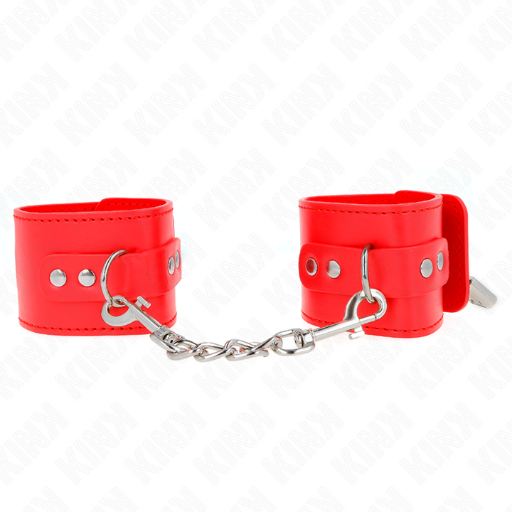 KINK - SUJECIONES DE MUÑECA CON CANDADO ROJO AJUSTABLE 16-23 CM X 5.5 CM