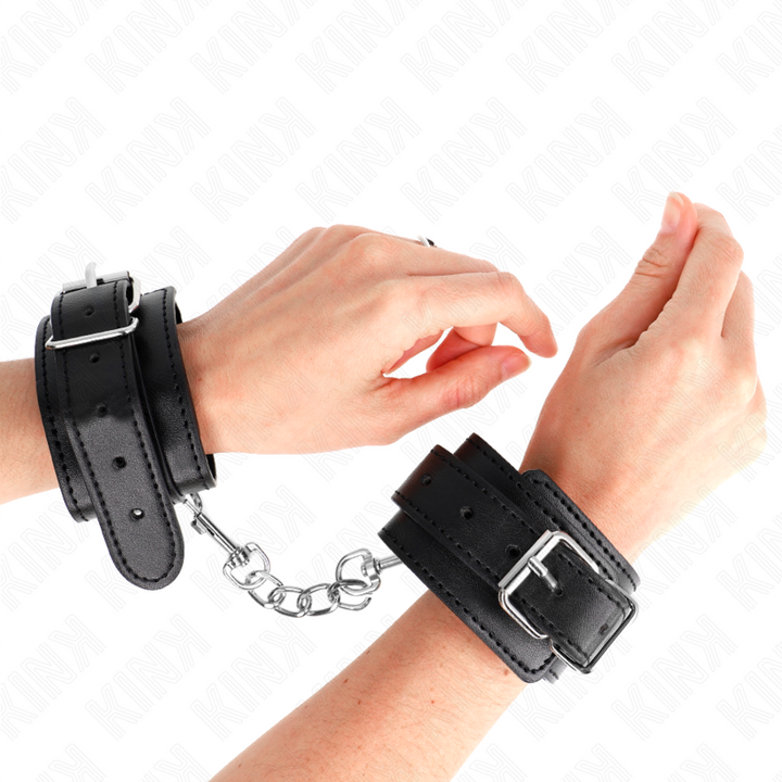 KINK - SUJECIONES DE MUÑECA FINAS NEGRAS AJUSTABLES 21-33 CM