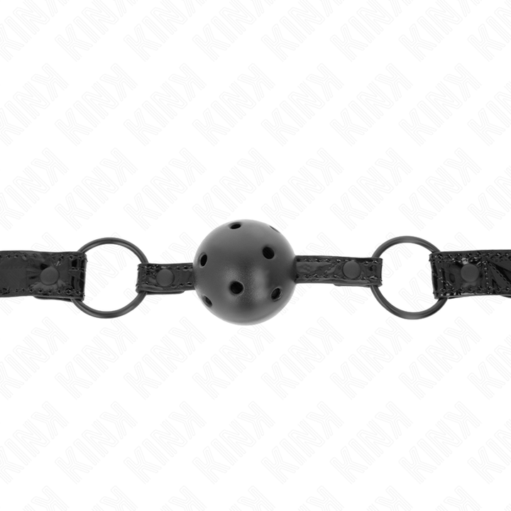 KINK - BOLA CON PATRÓN DE DIAMANTE 4,5 CM MORDAZA MODELO 3 64,5 CM AJUSTABLE 42-60 CM