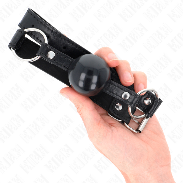 KINK - MORDAZA DE TPE NEGRA DE 4 CM 60 x 2 CM
