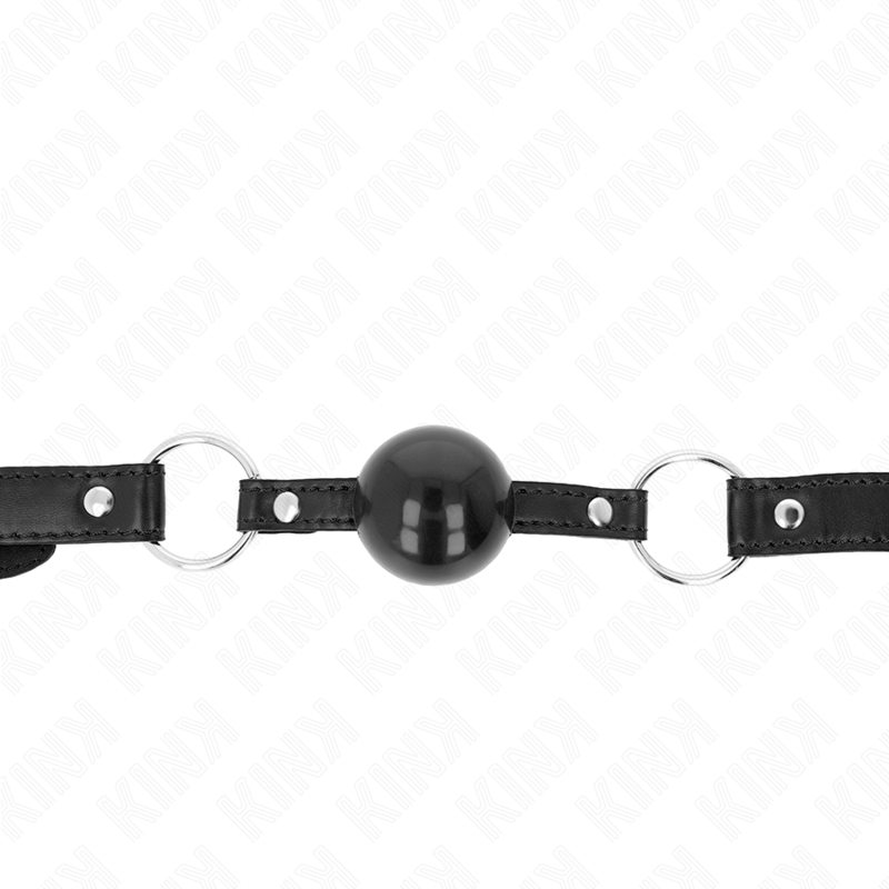 KINK - MORDAZA DE TPE NEGRA DE 4 CM 60 x 2 CM