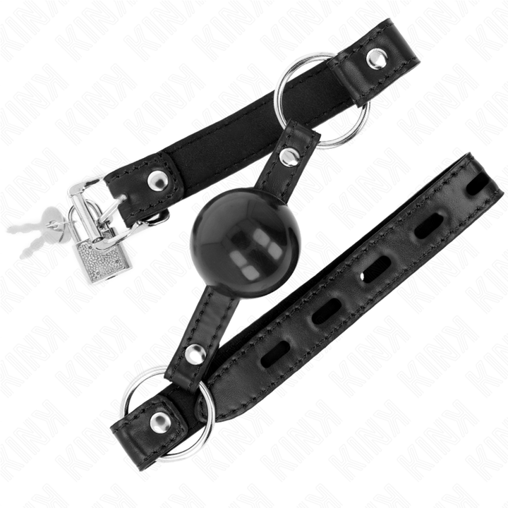 KINK - MORDAZA DE TPE NEGRA DE 4 CM 60 x 2 CM