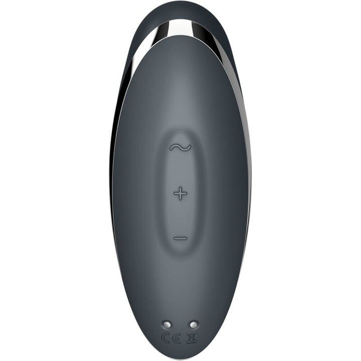 SATISFYER - TAP & CLIMAX 2 VIBRATOR & STIMULATOR GREY