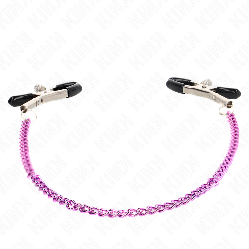 KINK - PINZAS PARA PEZONES DE CADENA MORADA 30 CM