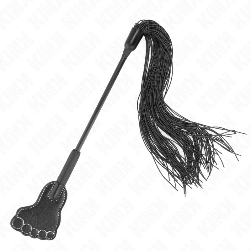 KINK - PALA CON FORMA DE PIE Y LÁTIGO DE BORLA 31 CM