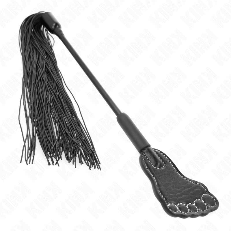 KINK - PALA CON FORMA DE PIE Y LÁTIGO DE BORLA 31 CM