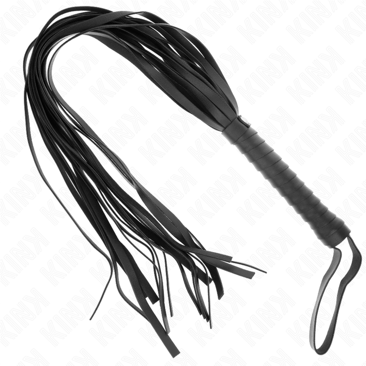 KINK - LÁTIGO NEGRO DE COLA LARGA CON MANGO CORTO DE 70 CM