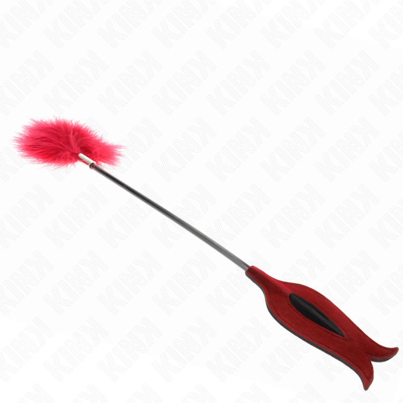 KINK - PLUMAS PARA HACER COSQUILLEAS CON PALA EN FORMA DE ROSA 8 CM