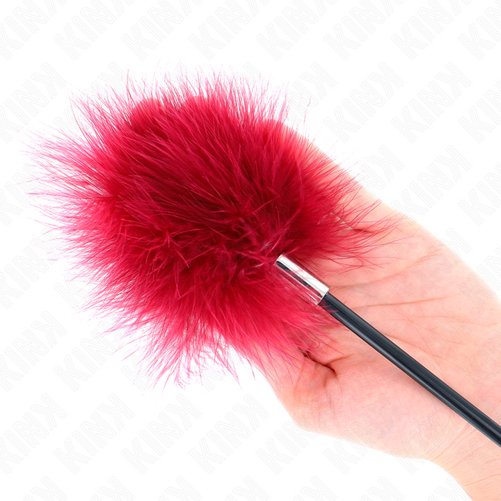 KINK - PLUMAS PARA HACER COSQUILLEAS CON PALA EN FORMA DE ROSA 8 CM