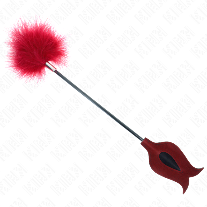KINK - PLUMAS PARA HACER COSQUILLEAS CON PALA EN FORMA DE ROSA 8 CM
