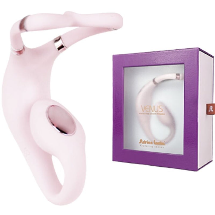 ADRIEN LASTIC - VENUS DOUBLE CLITORIS & G-SPOT STIMULATOR FREE APP PINK