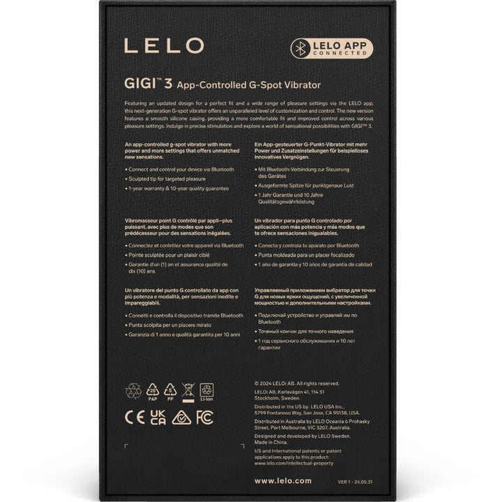 LELO - VIBRADOR GIGI™ 3 PUNTO G AZUL