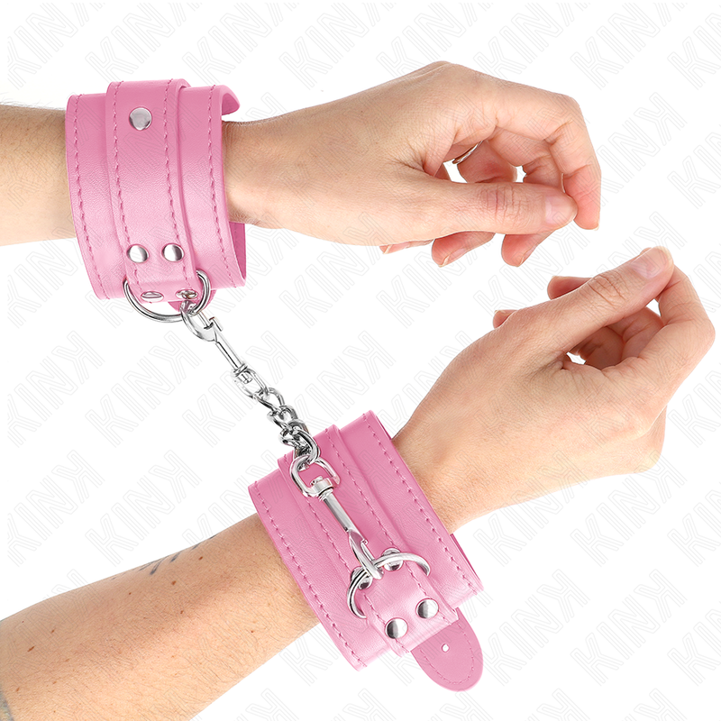 KINK - RESTRICCIONES DE MUÑECA SIMPLES ROSA AJUSTABLE 20-23 CM X 5.5 CM