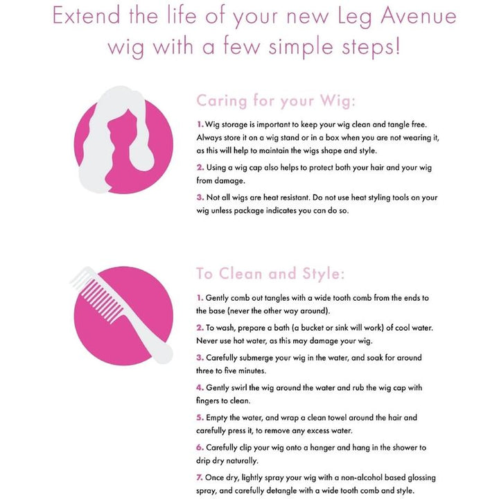 LEG AVENUE - PELUCA BOB CORTA NATURAL NEGRA
