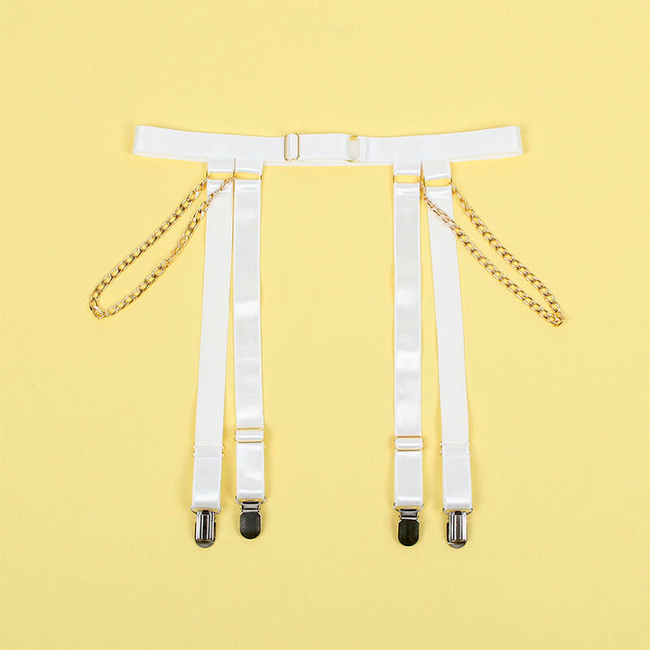 SUBBLIME - 954291 BODY CON CADENAS + LIGUERO BLANCO L/XL