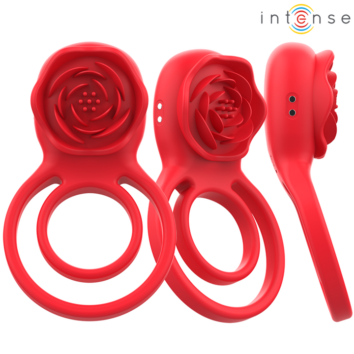 INTENSE - ESTIMULADOR GAIL ROSA 10 VIBRACIONES CONTROL REMOTO ROJO