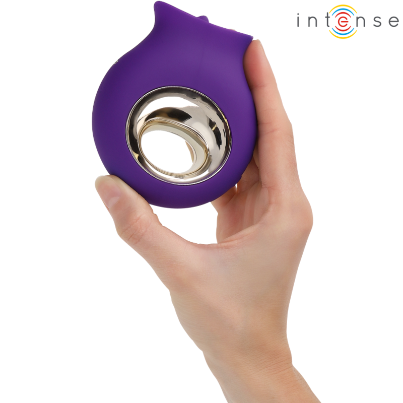 INTENSE - ESTIMULADOR DE CLÍTORIS TULI 9 VIBRACIONES Y 9 OSCILACIONES MORADO