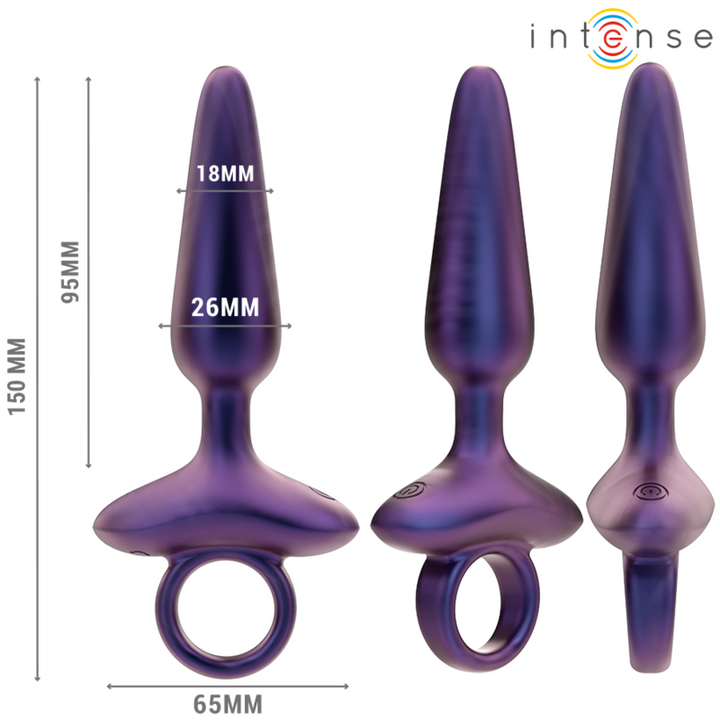 INTENSE - PLUG ANAL VIBRADOR MARLON MODELO 4 CONTROL REMOTO
