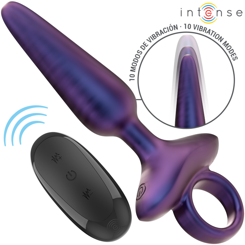 INTENSE - PLUG ANAL VIBRADOR MARLON MODELO 4 CONTROL REMOTO
