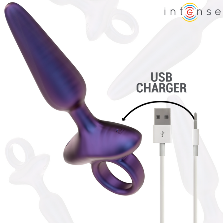 INTENSE - PLUG ANAL VIBRADOR MARLON MODELO 4 CONTROL REMOTO