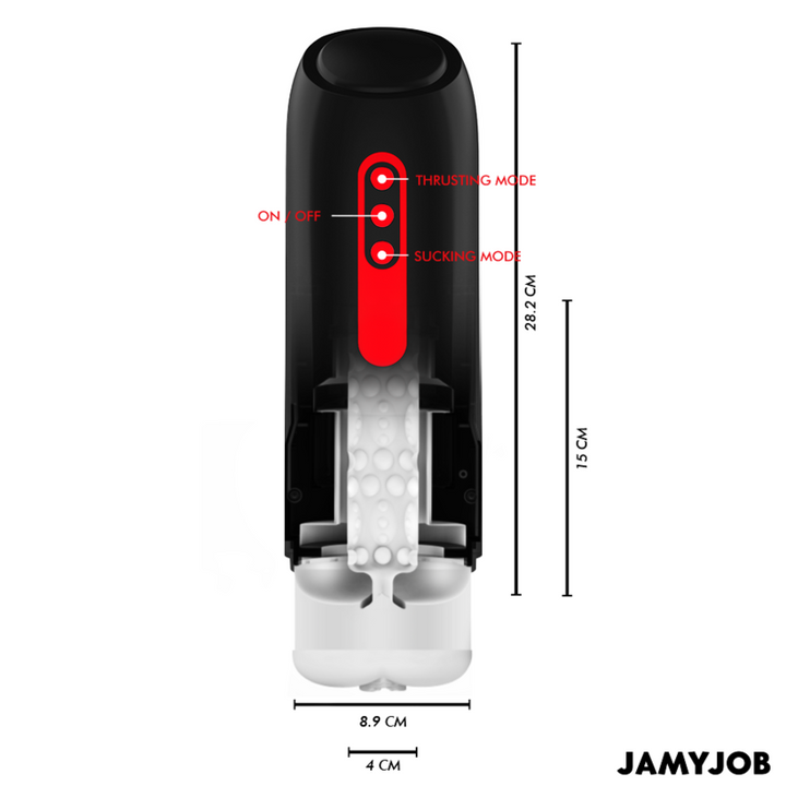 JAMYJOB - PHANTOM AUTOMATIC VAGINA MASTURBATOR 5 MODES STIMULATING WAVES AND THRUST