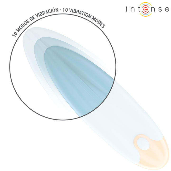INTENSO - BALA VIBRADORA MIKE 10 VIBRACIONES AZUL