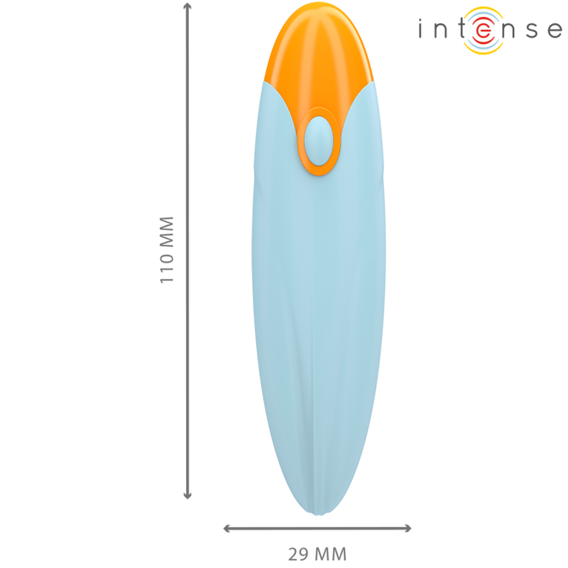 INTENSO - BALA VIBRADORA MIKE 10 VIBRACIONES AZUL