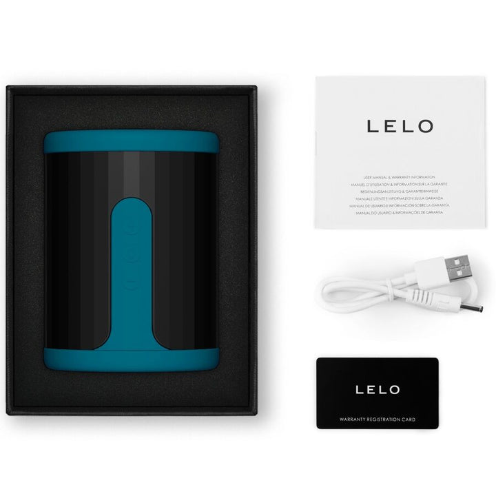 LELO - F2S™ MASTURBADOR MASCULINO AZUL VERDE