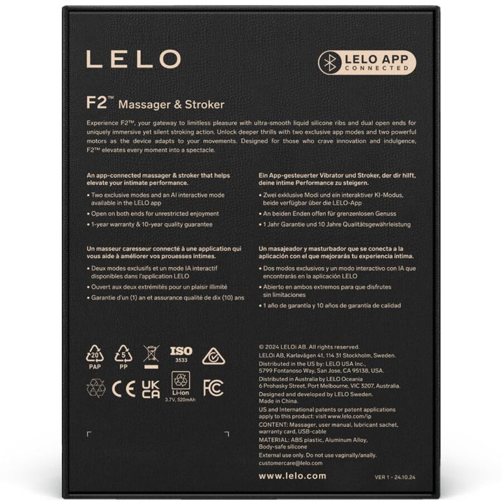 LELO - F2S™ MASTURBADOR MASCULINO AZUL VERDE