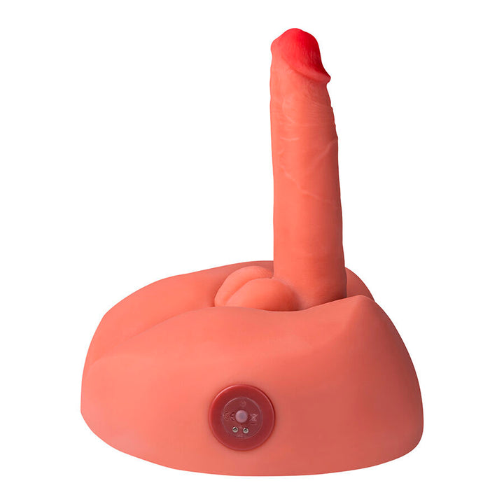 XISE - DILDO MASTURBADOR REALISTA MIEL CON VIBRACIÓN 25 CM