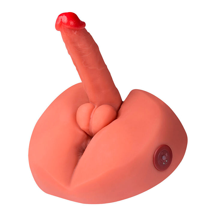 XISE - DILDO MASTURBADOR REALISTA MIEL CON VIBRACIÓN 25 CM