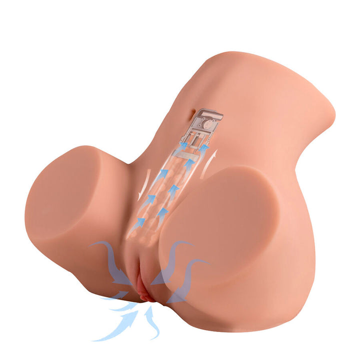XISE - DANAE THRUSTING REALISTIC VAGINA MASTUBADOR WITH MULTI-POSITION VIBRATION