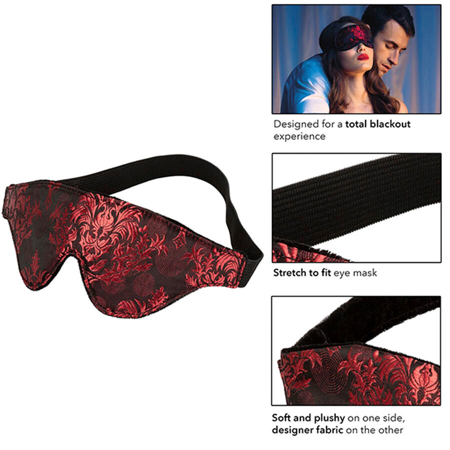 CALEXOTICS - ANTIFAZ PARA OJOS OPACA SCANDAL CON DETALLES ROJOS