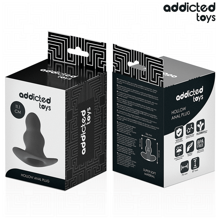 ADDICTED TOYS - HOLLOW ANAL PLUG SILICONE SIZE L 11.1 CM