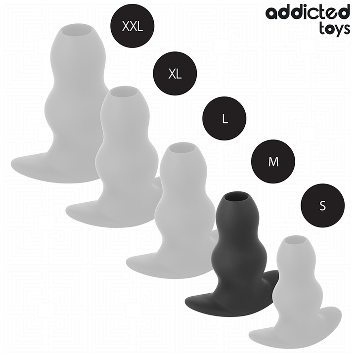 ADDICTED TOYS - PLUG ANAL HUECO DE SILICONA TALLA M 9.6 CM