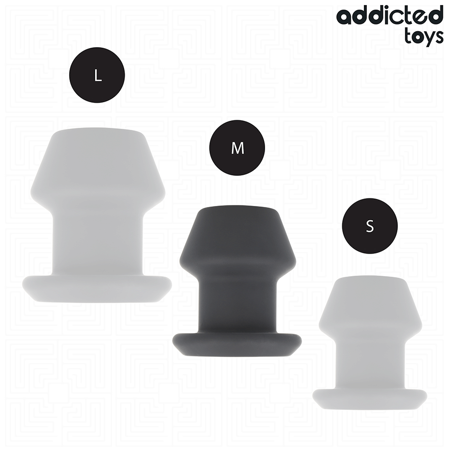ADDICTED TOYS - EXTREME HOLLOW ANAL PLUG SILICONE SIZE M 8.7 CM
