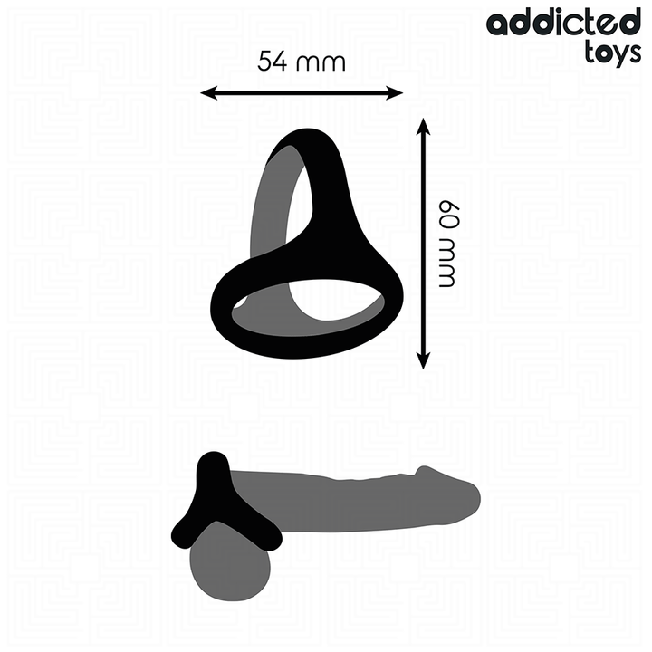 ADDICTED TOYS - THICK TRIPLE PENIS RING