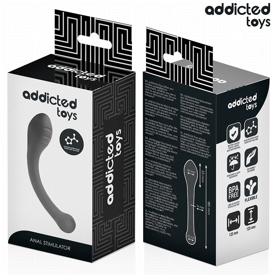 ADDICTED TOYS - ESTIMULADOR ANAL SILICONA 18 CM