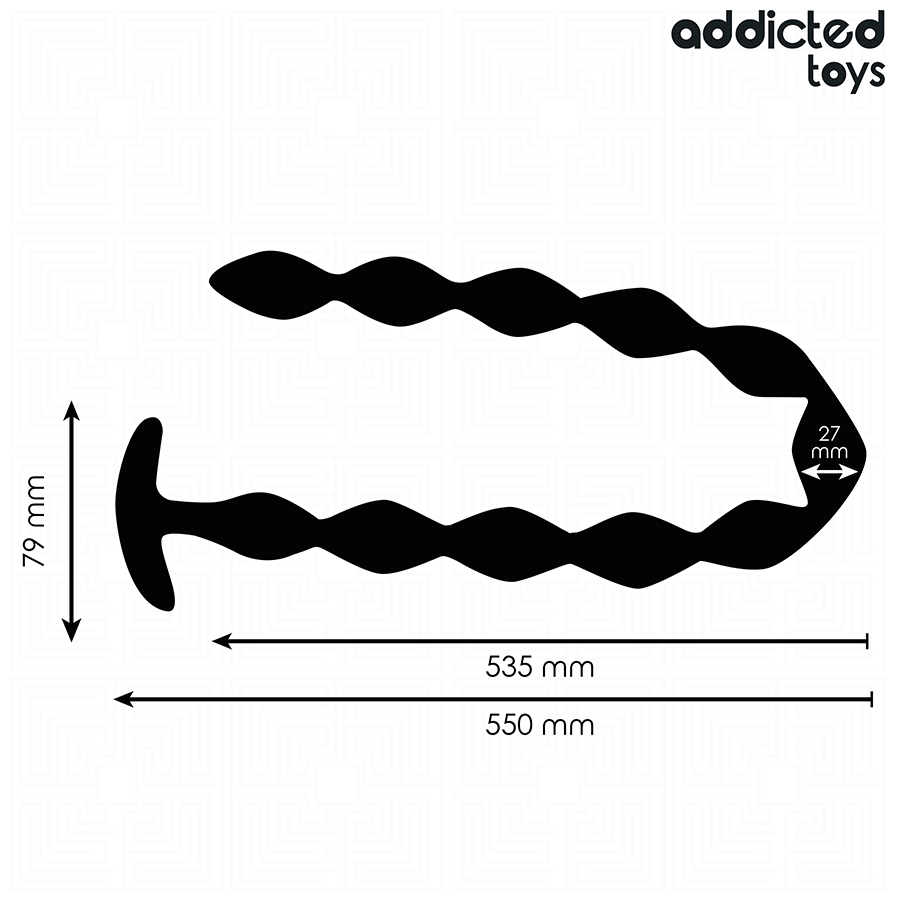 JUGUETES ADICTOS - PLUG ANAL DE SILICONA EXTRA LARGO