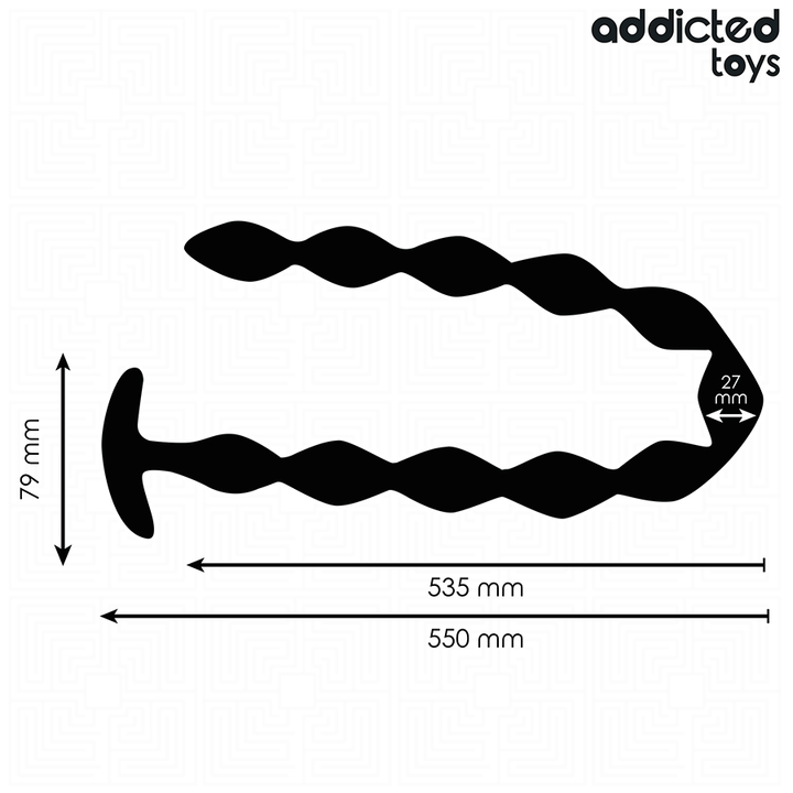 JUGUETES ADICTOS - PLUG ANAL DE SILICONA EXTRA LARGO