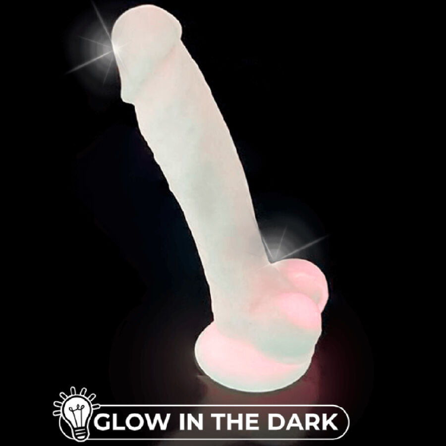 SILEXD - MODELO 1 PENE REALISTA SILICONA PREMIUM SILEXPAN ROSA FLUORESCENTE 17.5 CM