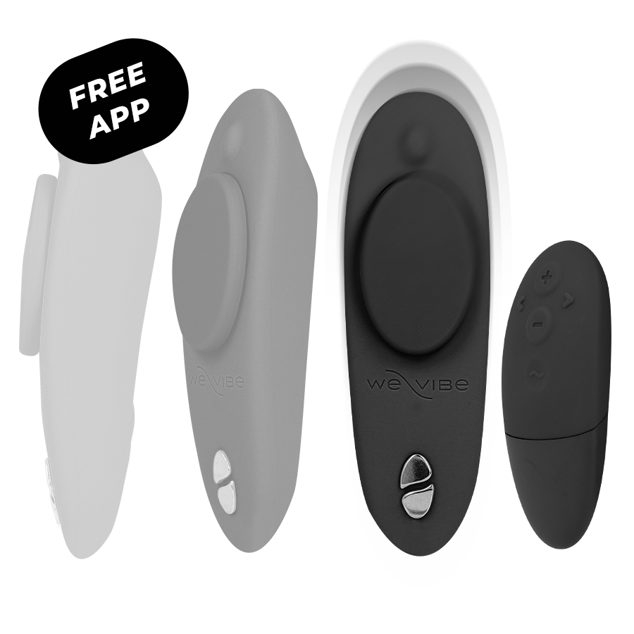 WE-VIBE - MOXIE + VIBRADOR DE CLÍTORIS NEGRO